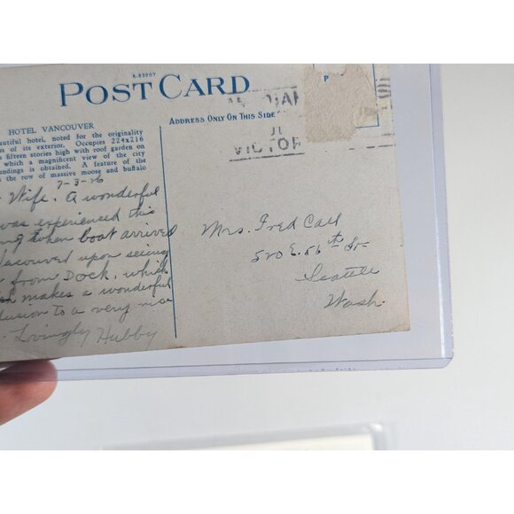 Vintage Vancouver B.C. Canada postcards, antique Edwardian travel ephemera - Picture 5 of 8